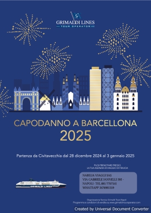 BARCELLONA GRIMALDI CAPODANNO